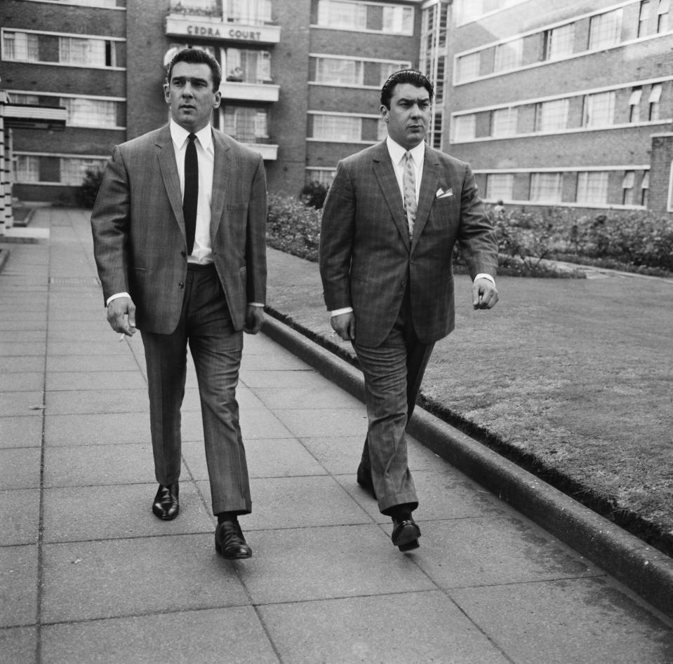  Identical twins Ronnie and Reggie Kray ran London's underworld for twenty years
