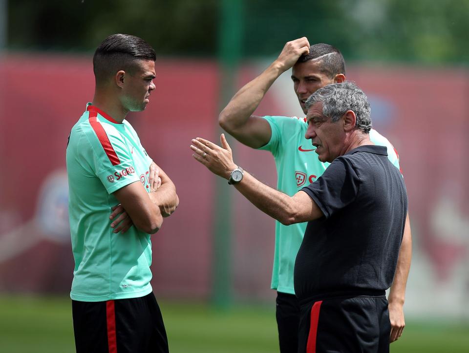 Fernando Santos is known for his poker face