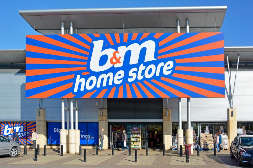  B&M has over three million customers a week