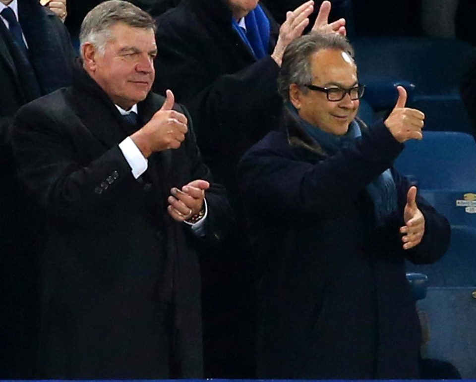  Sam Allardyce needs a thumbs up from the Everton boss in the summer
