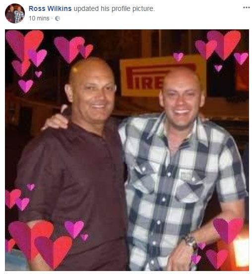 Ray Wilkins leaves behind wife Jackie and two children, son Ross pictured