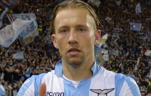Lazio star Lucas Leiva wants to sit with Liverpool fans in the away end against Roma