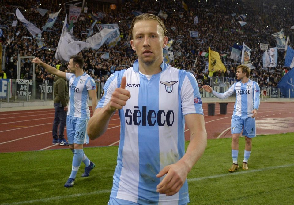 Lazio star Lucas Leiva wants to sit with Liverpool fans in the away end against Roma