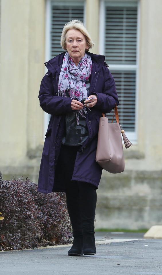  Brenda Tremain, wife of Noye, leaving her home in Kent last week