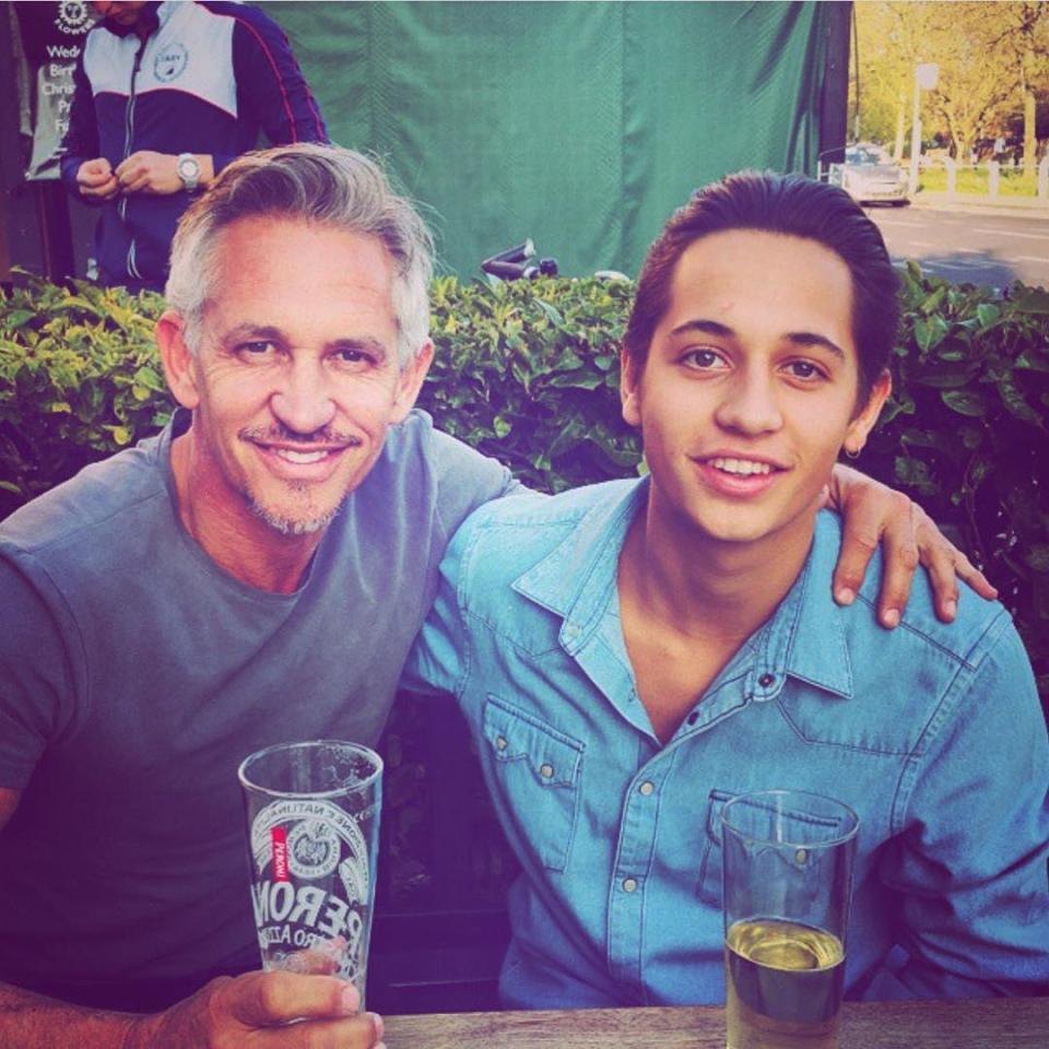 Tobias, pictured, is TV pundit Gary's third son 