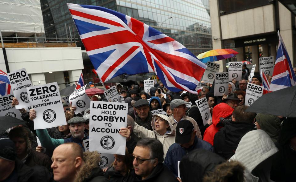  The Campaign Against Anti-Semitism and its supporters demanded Jeremy Corbyn do more to tackle the epidemic in his party