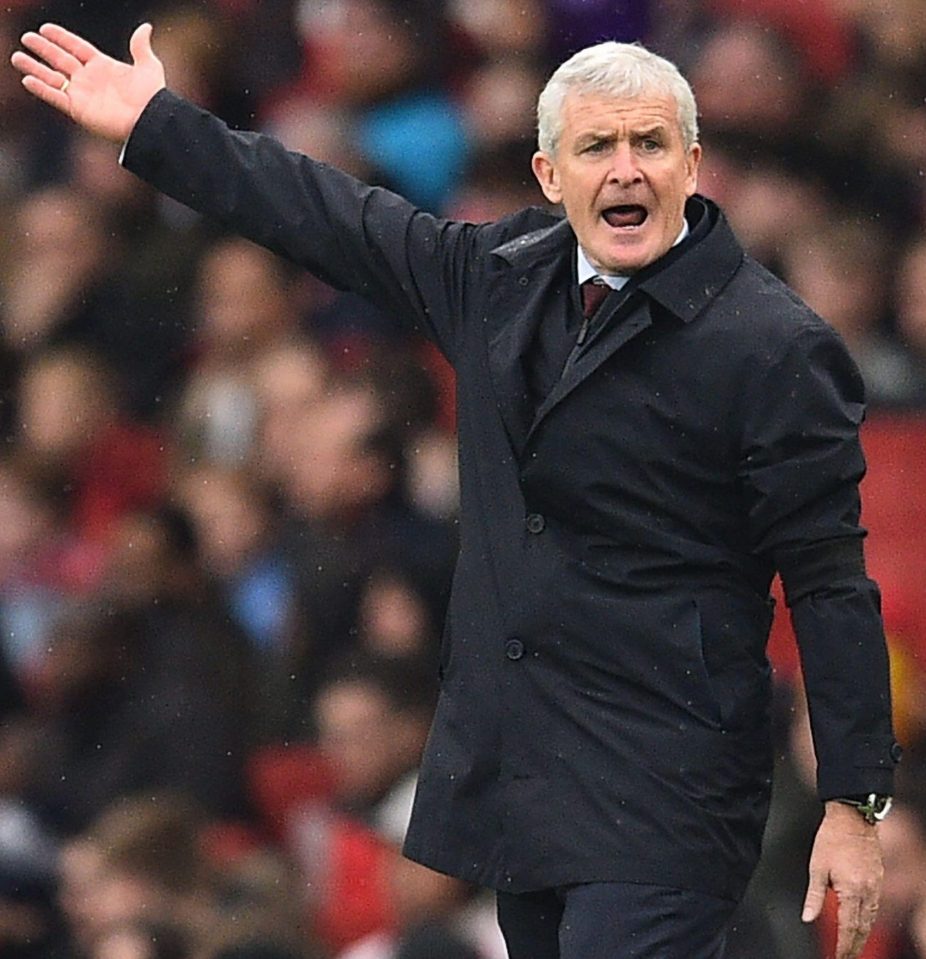  And Mark Hughes was left fuming about the lack of a red card from ref Mike Dean
