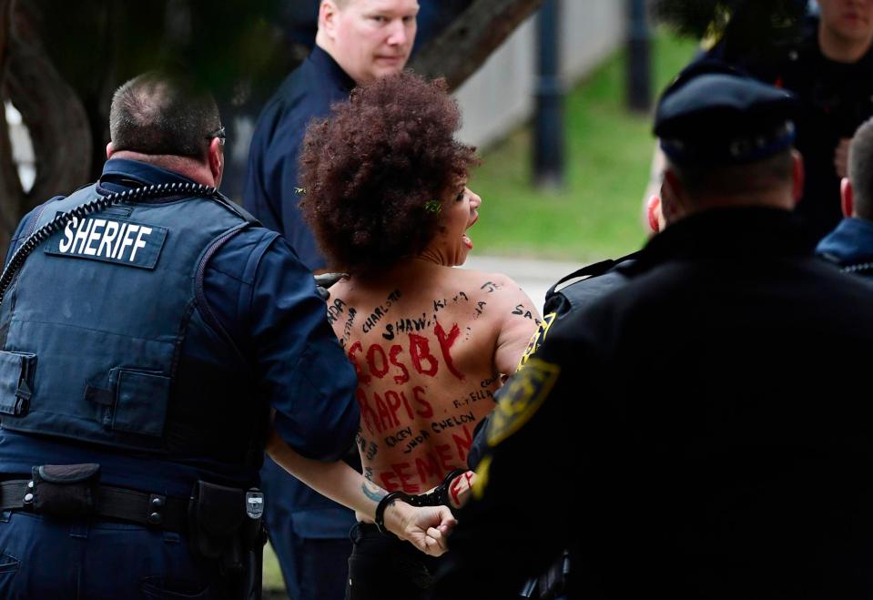 Rochelle, 39, is an actor and prominent member of European feminist group Femen