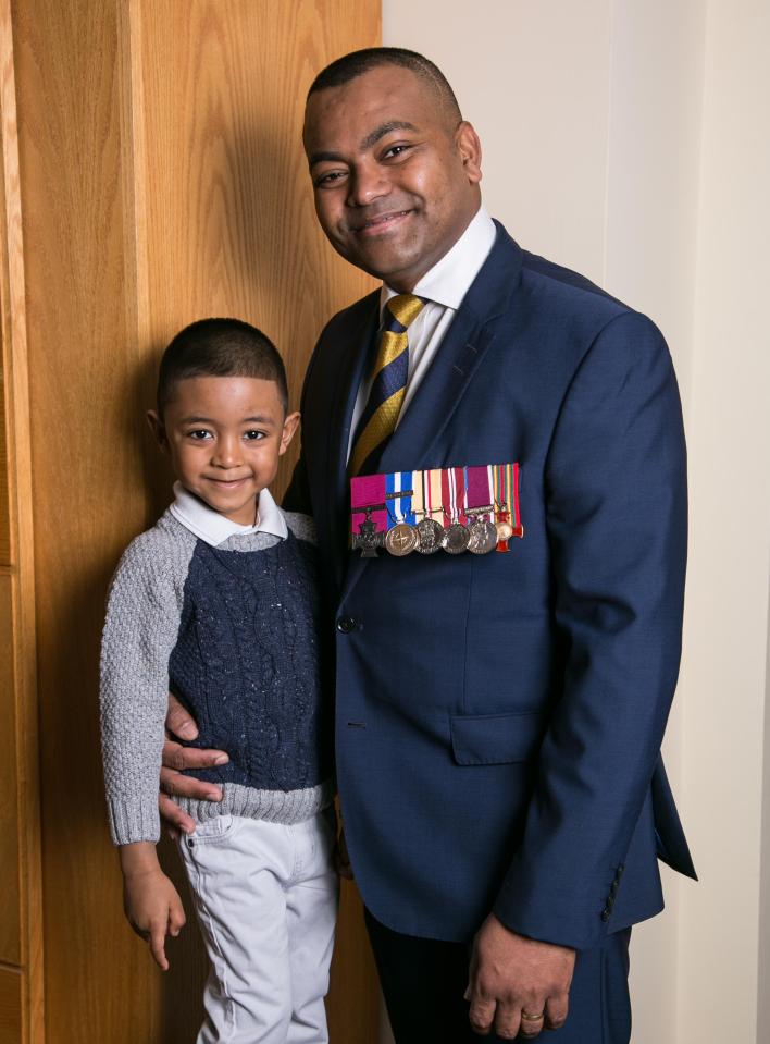 Johnson, who lives in East London with his four-year-old son Ayden, above, and wife Malissa, says his biggest fear is his son going into gangs