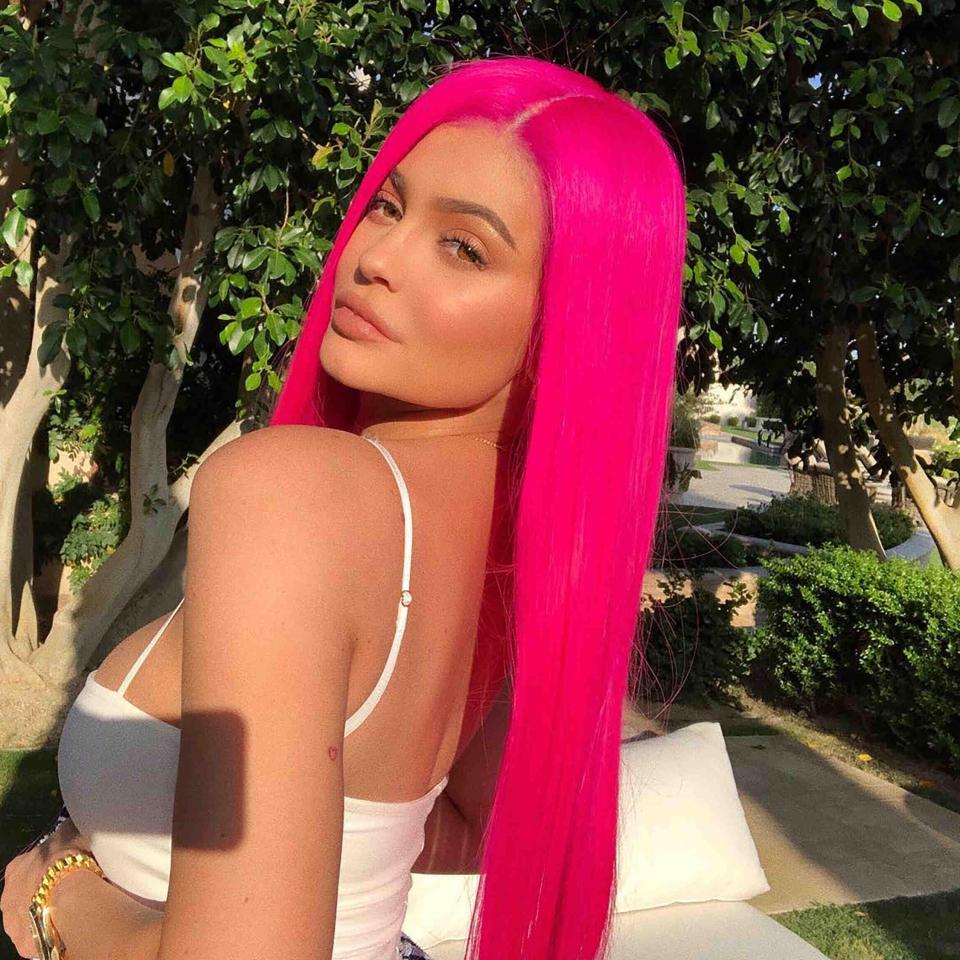  Kylie Jenner was a was a 'cool mom, not a regular mom' in a pink wig