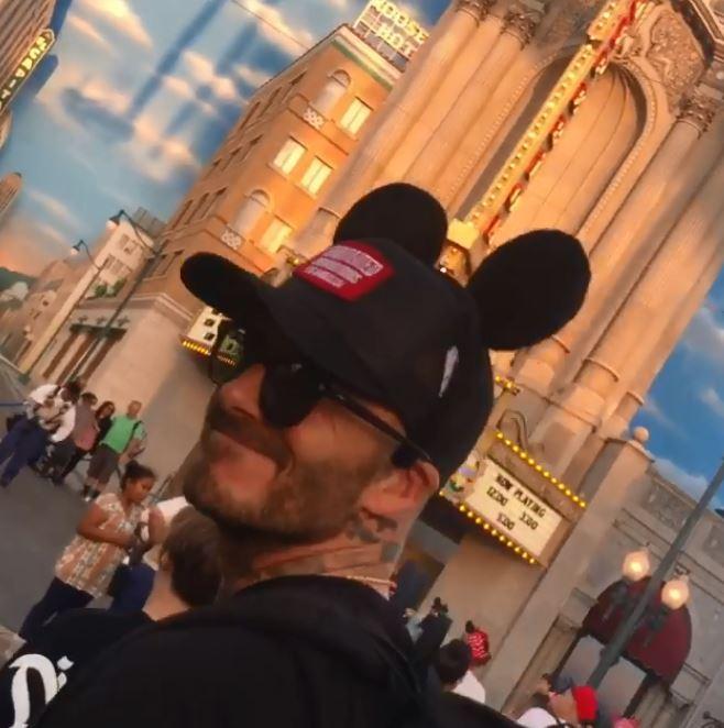  Becks unleashed his inner child at the weekend