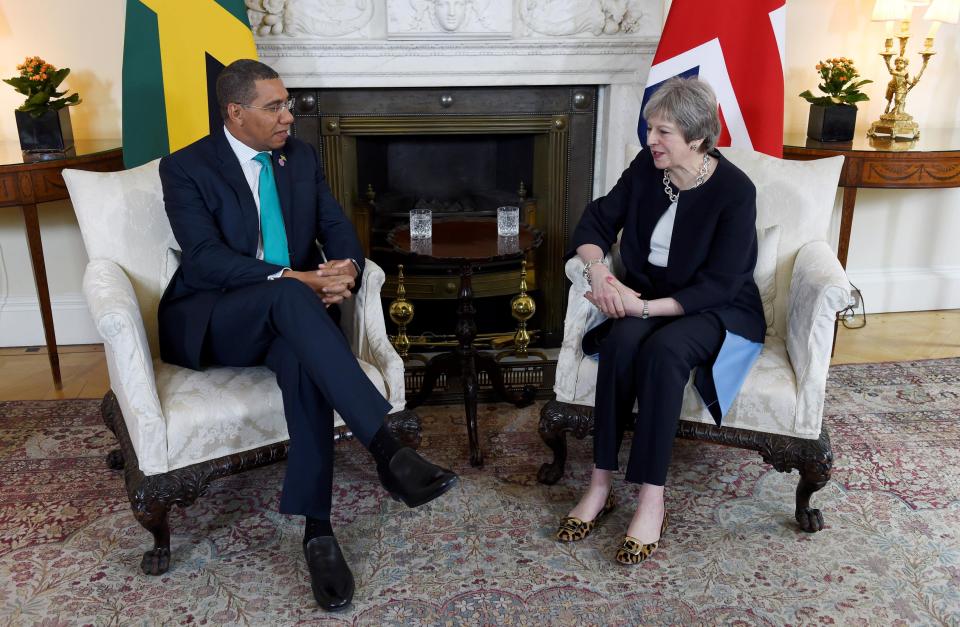  The PM reassured her Jamaican counterpart that support will be in place to give people certainty about their right to stay in the UK