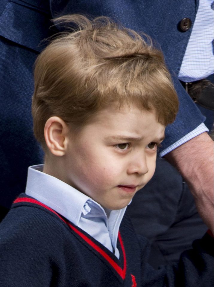 The trip was the four-year-old's second visit to the hospital having previously visited in 2015 for Princess Charlotte's birth