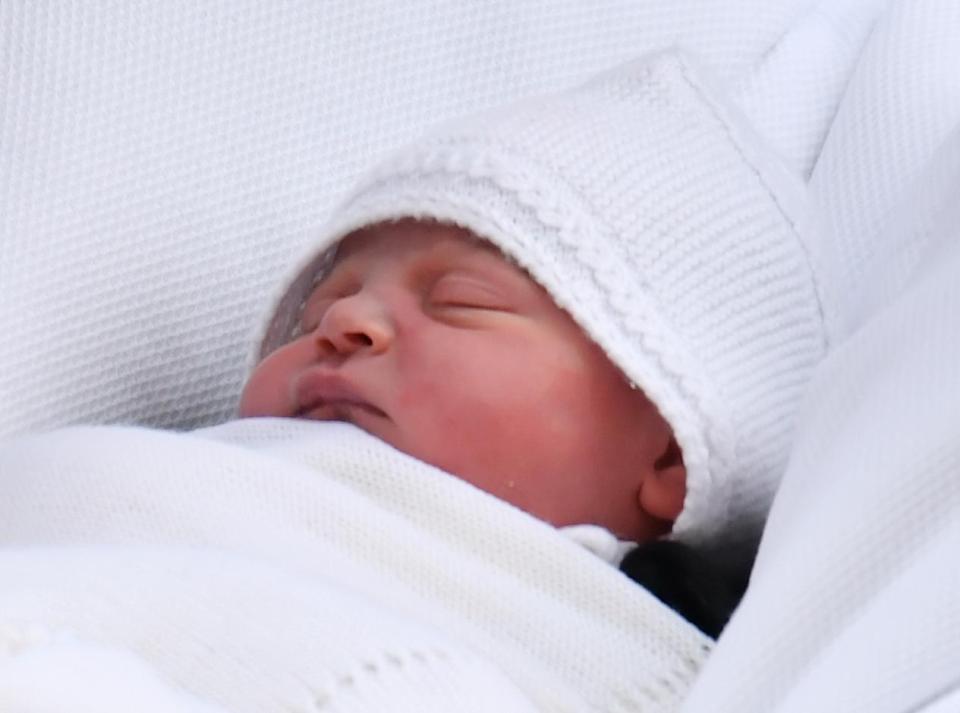 The adorable tot was shown off to the country and the world