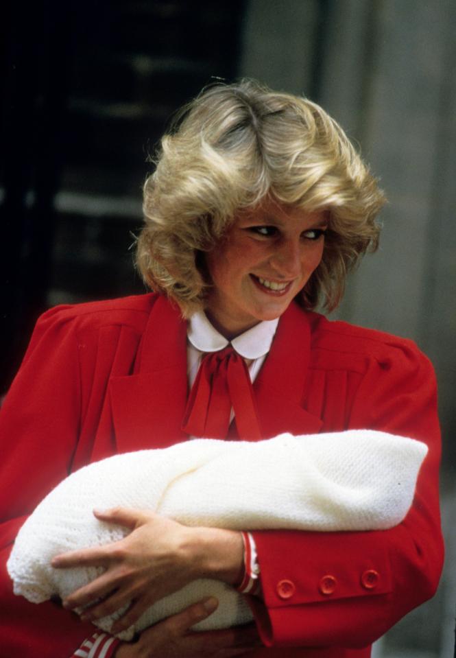 Kate's red dress was seen as a nod to Princess Diana's red ensemble when the birth of Harry was announced