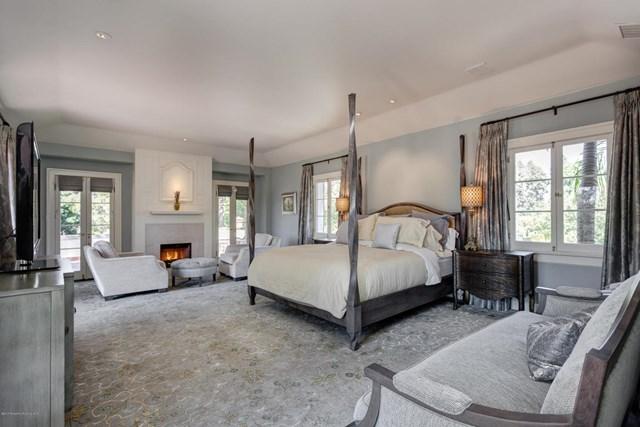 One of the six bedrooms
