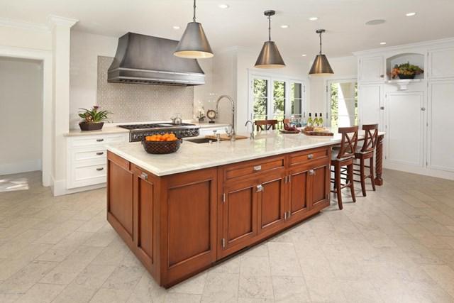 The plush kitchen
