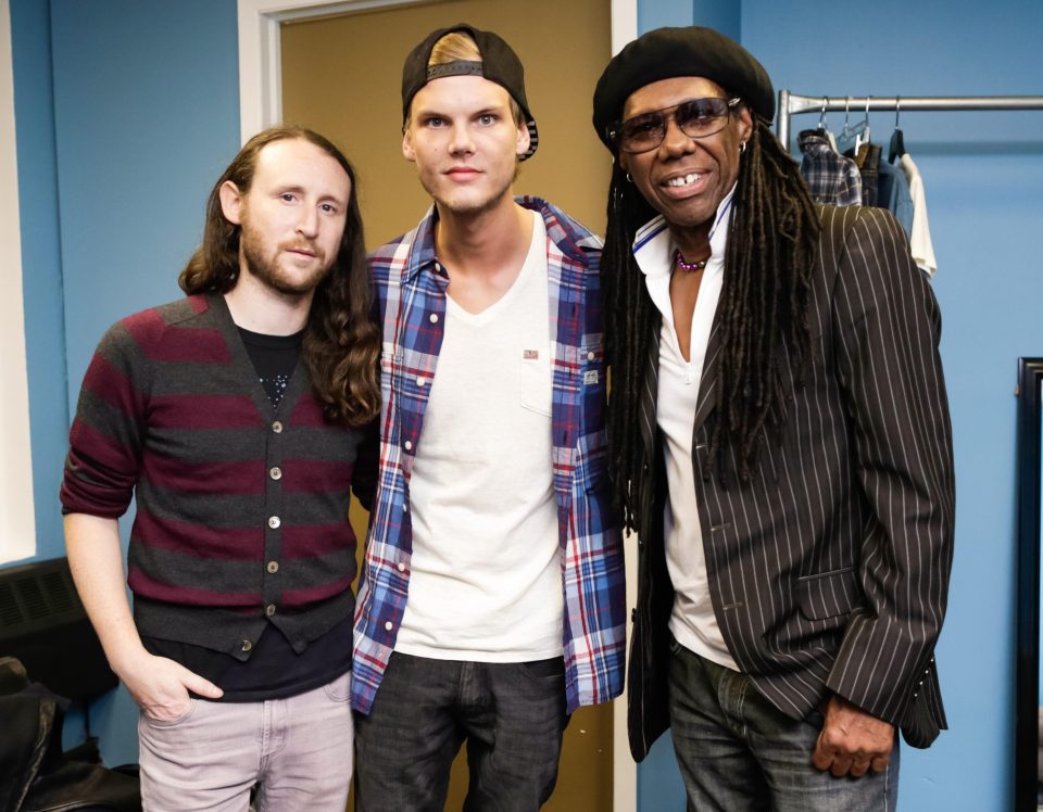  The superstar DJ, here with Incubus' Mike Einziger and Nile Rogers, knew he had to quit for the sake of his health