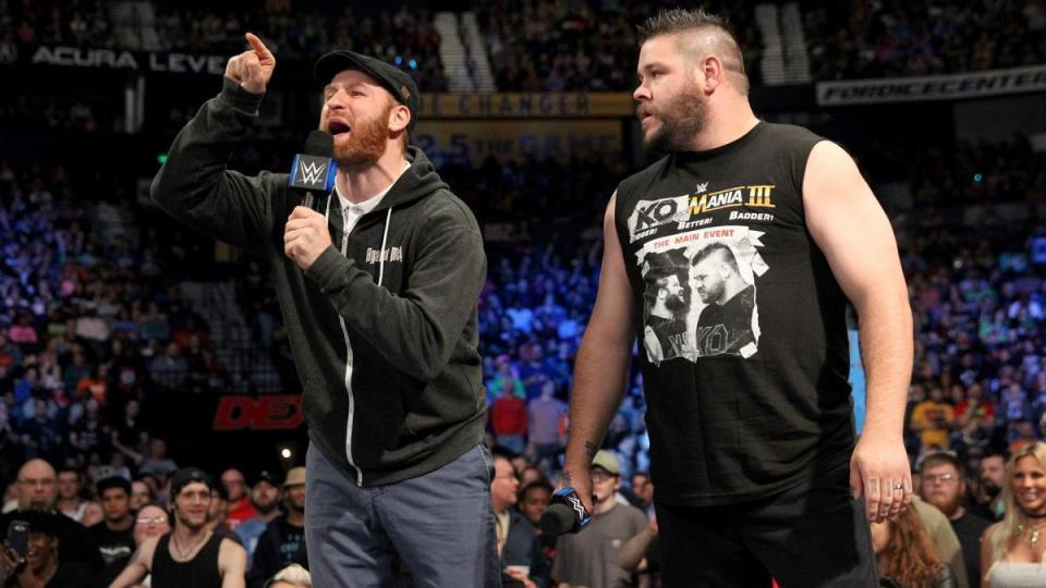  Sami Zayn and KO cut a promo on Bryan and Shane