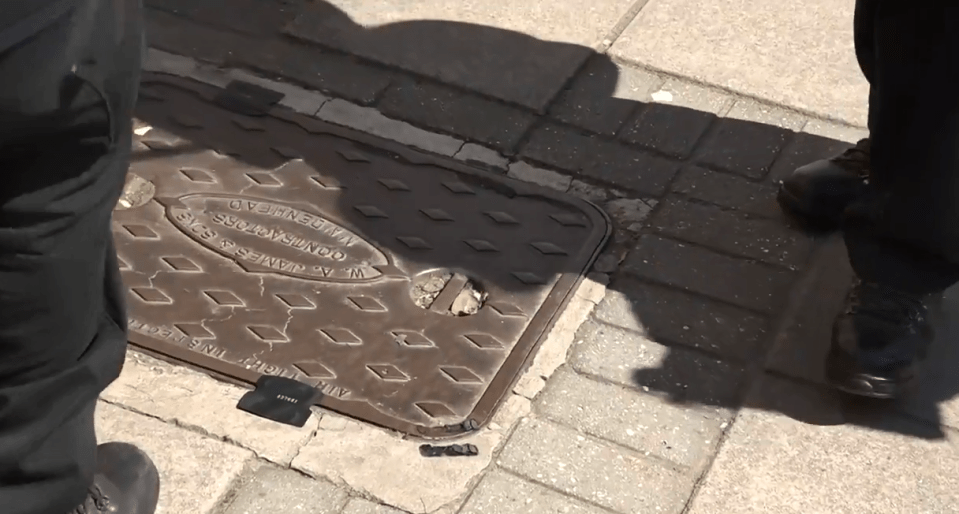 Manhole covers will also be checked in the days before the wedding