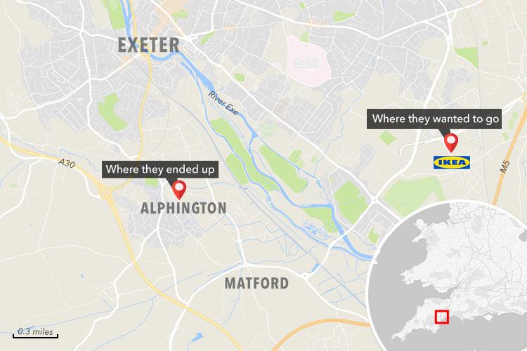  The village of Alphington lies three miles away from Ikea's new Exeter branch