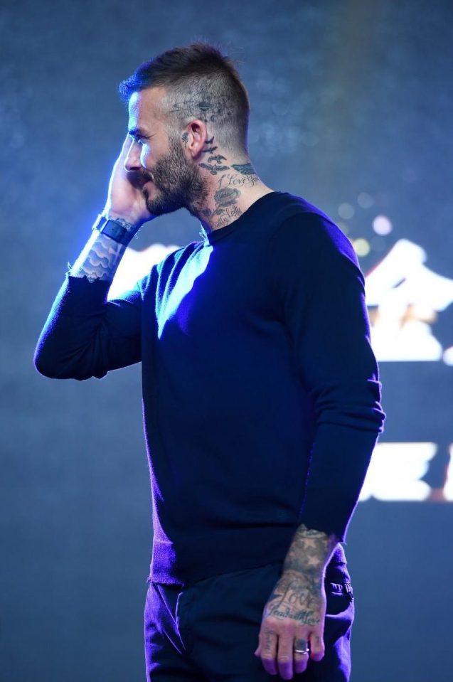  David Beckham's latest tattoo is an atrocity - it appears to be some sort of solar system on his skull