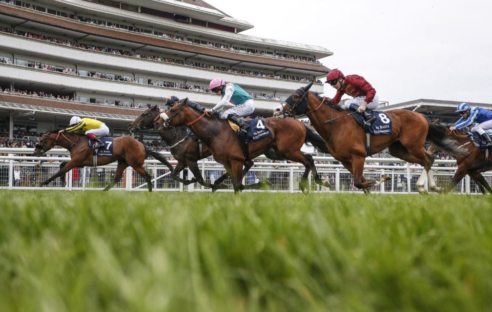 Raid (near side) had an encouraging run in the Greenham Stakes