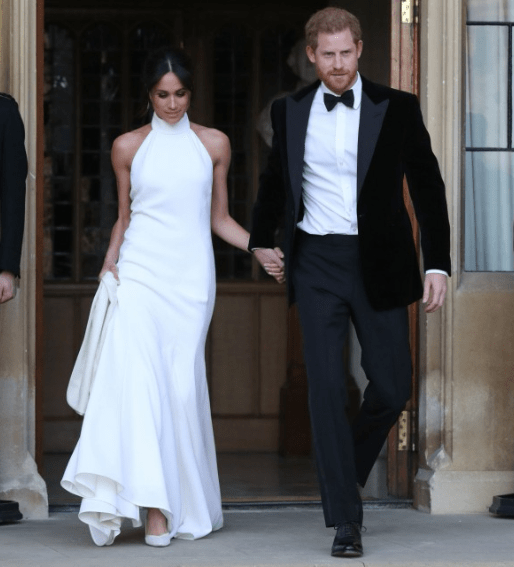 The newly weds set off for their evening reception and Meghan debuts her second wedding dress