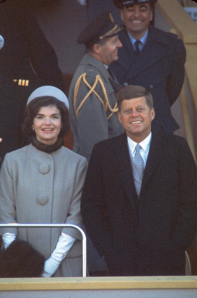 Jackie with JFK at his presidential inauguration a couple of years before in 1961