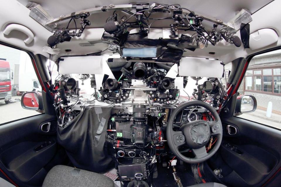  A complicated five-camera rig was required to shoot Peter Kay’s comedy series Car Share
