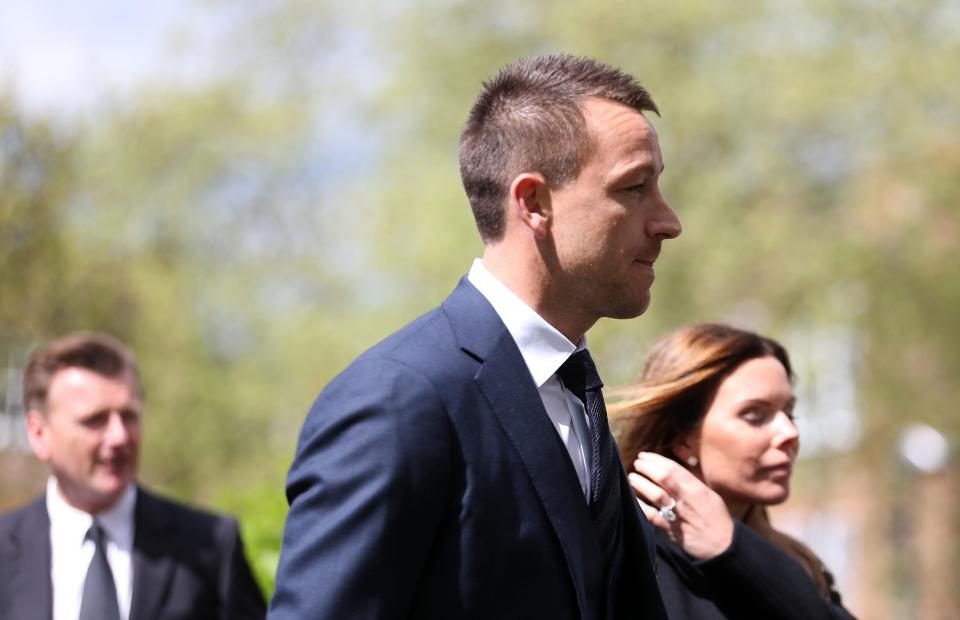 Chelsea legend John Terry was also spotted paying his respects to Ray Wilkins, who died last month