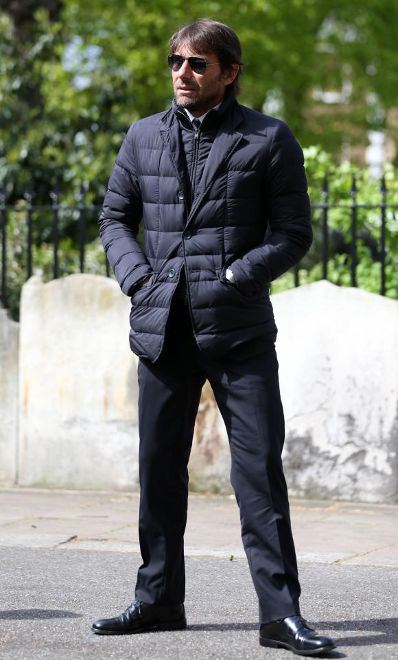 Chelsea boss Antonio Conte attended Ray Wilkins' funeral on Tuesday
