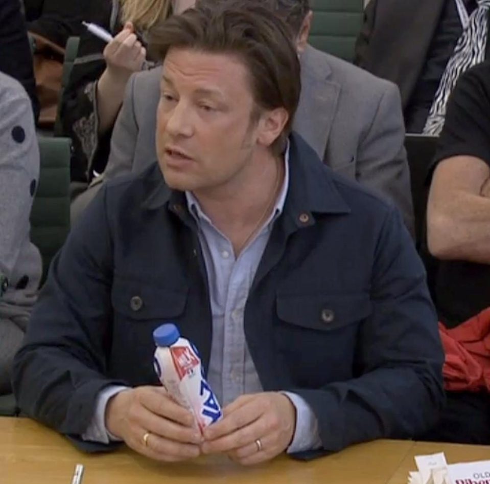  Jamie Oliver - who told MPs they should tax milkshakes last week - is backing the plan