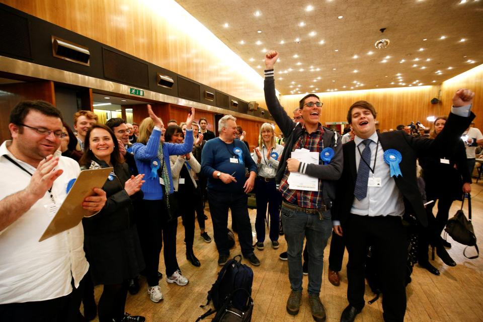  Tories in Wandsworth celebrating their victory keeping hold of their borough