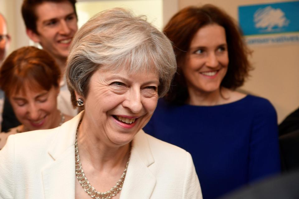 Theresa May was relieved by the election result