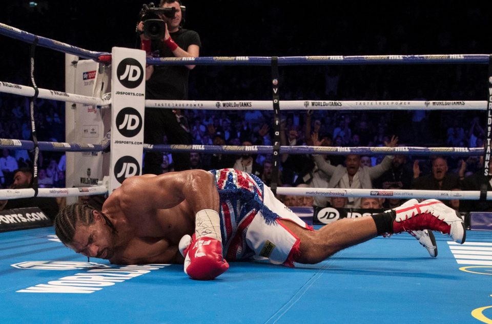 David Haye was finally stopped in the fifth round by Tony Bellew