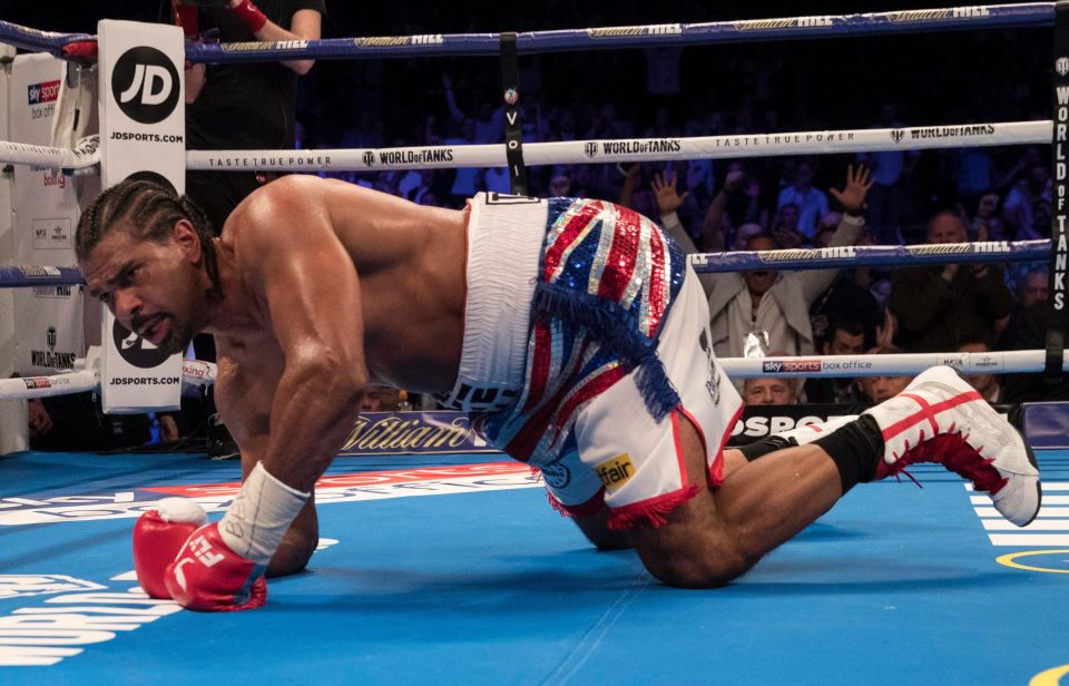David Haye is floored and this may now be the end for his boxing career
