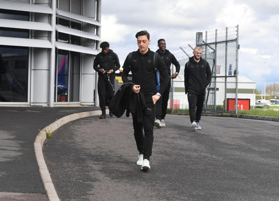 Mesut Ozil has come under fire after missing Wenger's farewell
