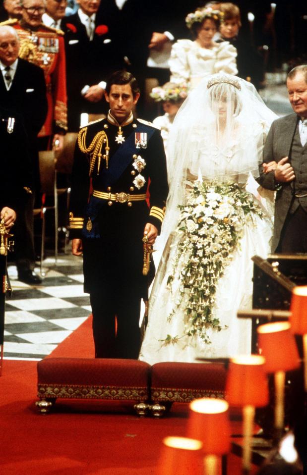  Who could forget the wedding of the century, when Lady Diana married the heir to the throne in 1981?