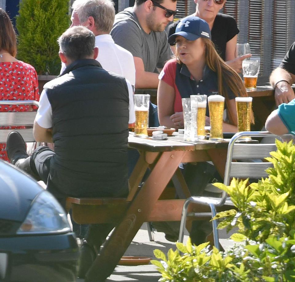  These pictures come less than 24 hours after split rumours emerged