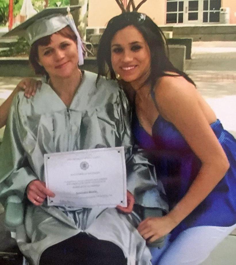  Samantha Markle with her famous sister Meghan when the pair were on speaking terms