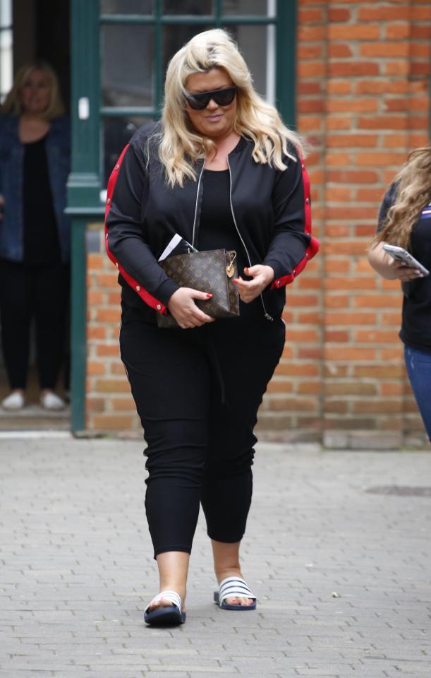  When she was away from her adoring fans, Gemma's smile dropped and she looked downcast