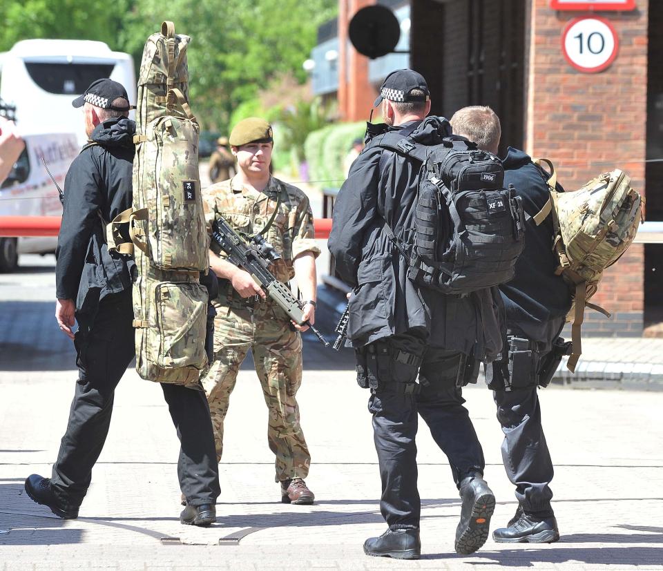 The security operation includes snipers, who will form a 'ring of steel' around Windsor