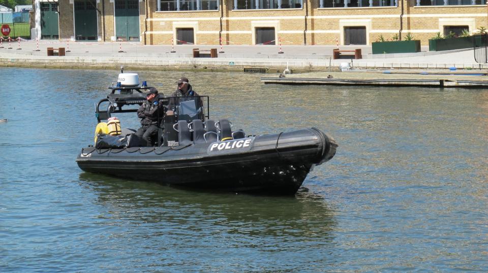 Police took to the water to increase security