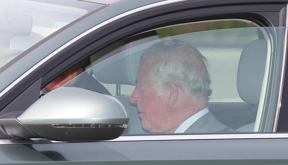 Prince Charles, who will be walking Meghan down the aisle, arrived at Windsor