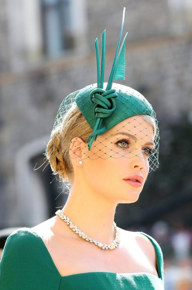  Lady Kitty Spencer wore forest green at the wedding