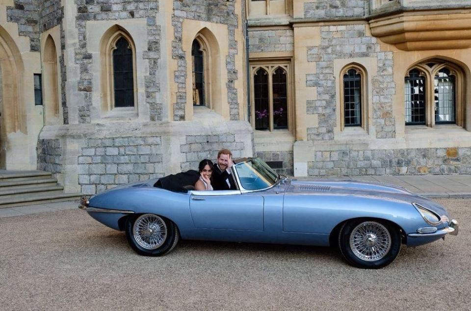  Both of Meghan's dresses were bespoke creations with an unusual neckline