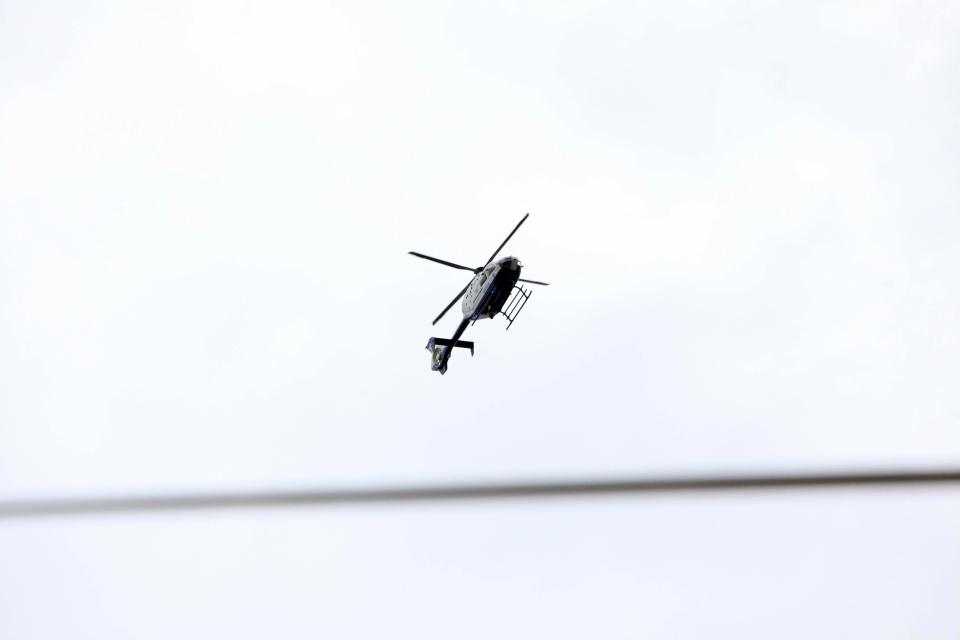 Garda helicopters were involved in the search