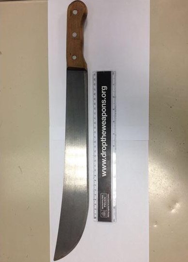 The knife measures to 15 inches