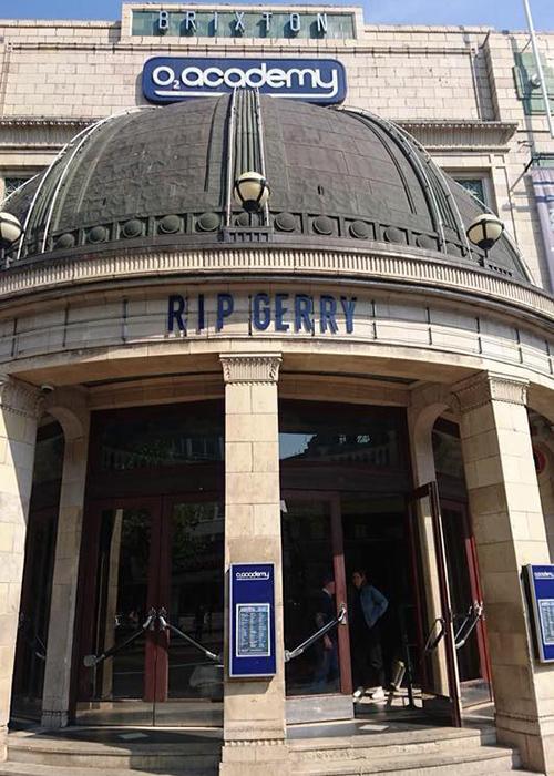  A tribute for Gerry at the Brixton Academy